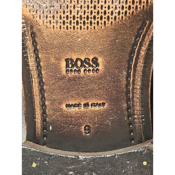 Boss Hugo Boss Men\'s Suede Derby Lace Up Shoes in Brown / Blue - Sz 10 main image 9